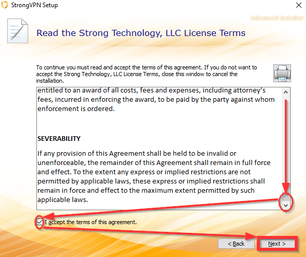 StrongVPN Installation