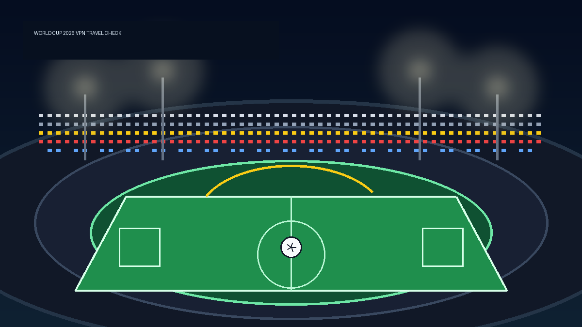 World football stadium at night